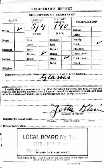 John J. Lanzaro Military Record