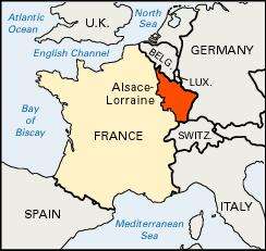Alsace-Lorraine Map