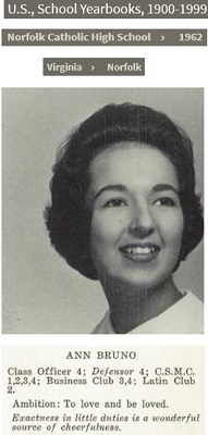 Ann Christine Bruno 1962
