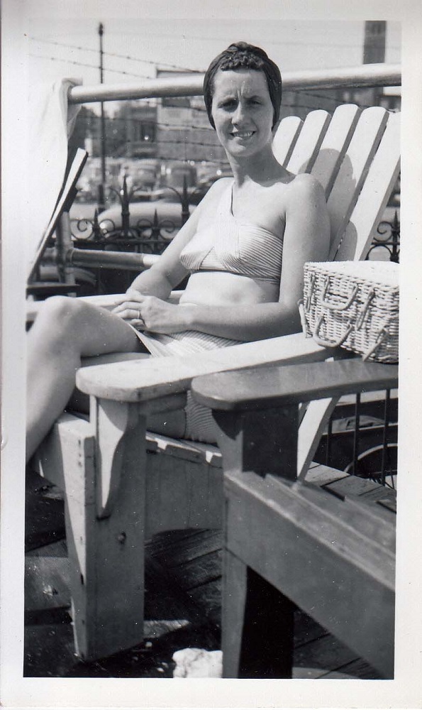 Anne on vacation in July 1949