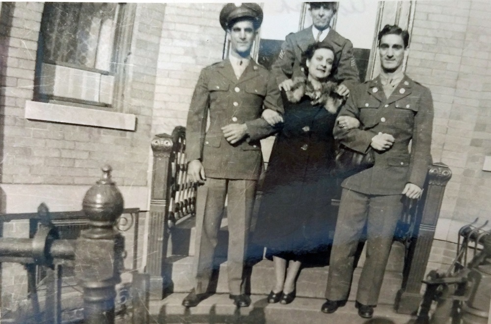 Anthony, Adolph and Joseph Nori with Carmela (Babe) Nori Phelan