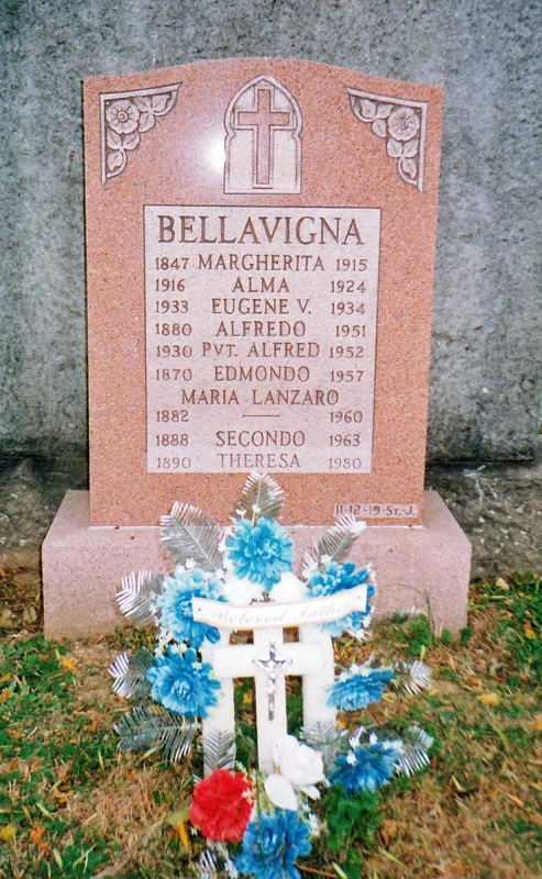 Bellavigna Family Grave at Holy Cross Cemetery