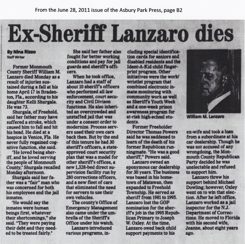 Bill Lanzaro Obit