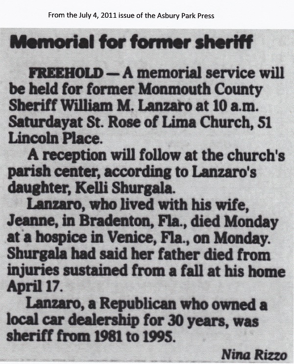 Bill Lanzaro Obit