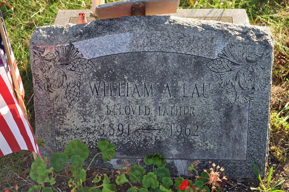 William A. Lau in Riverside Cemetery