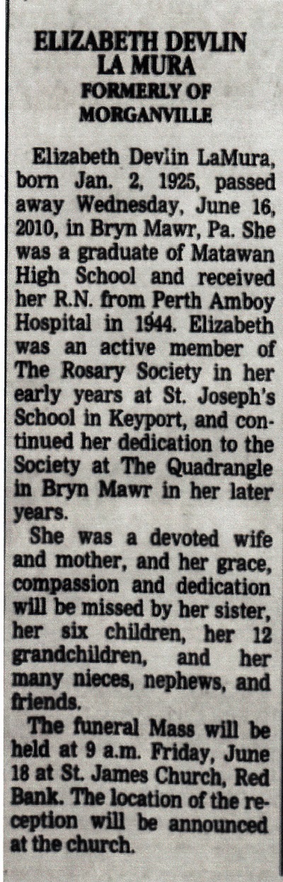 Elizabeth Devlin LaMura Obituary
