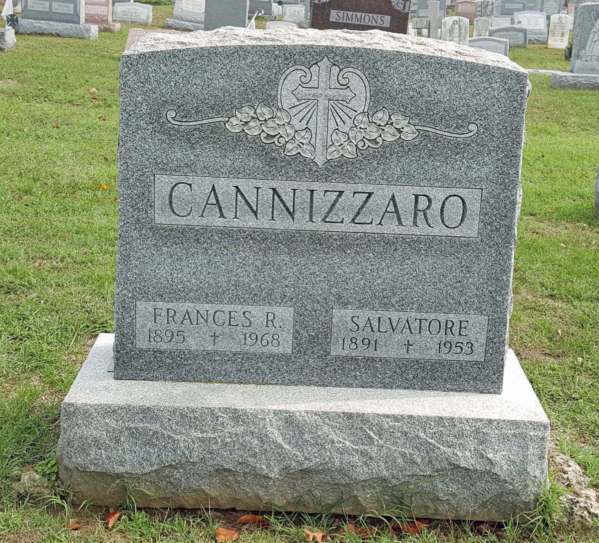 Cannizzaro Grave in St. Joseph's Cemetery