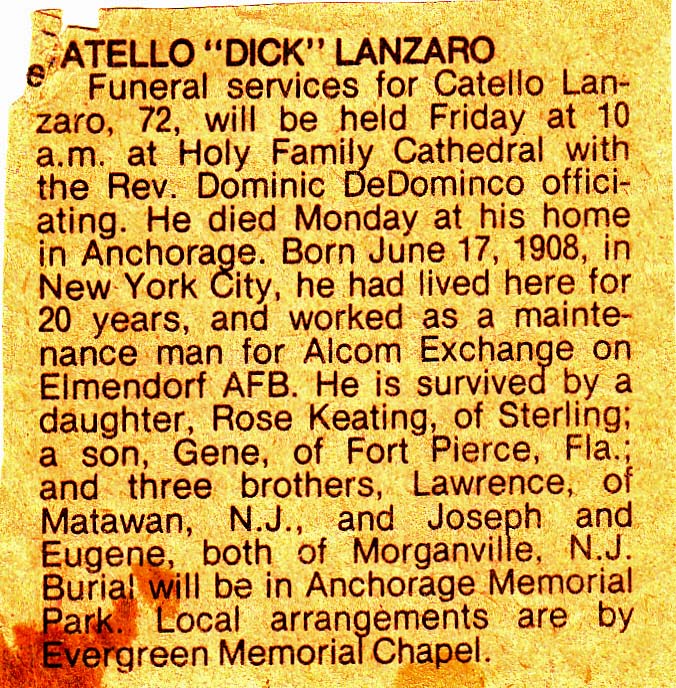 Catello R. Lanzaro Obituary