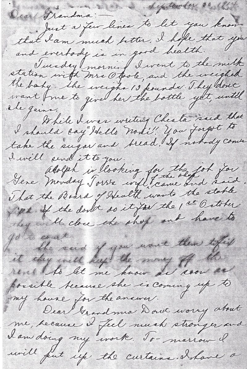 Concetta LaMura Nori's Letter to Petronilla