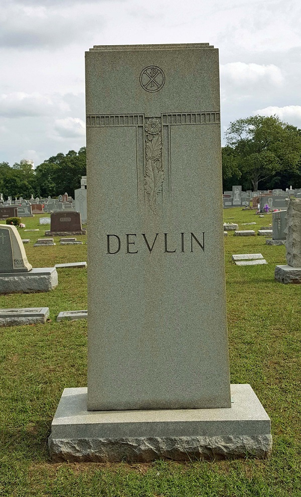 Devlin Family Plot in St. Joseph's Cemetery