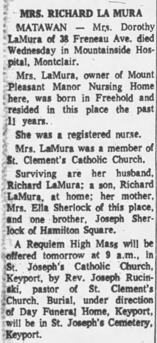 Dorothy Sherlock LaMura Obituary