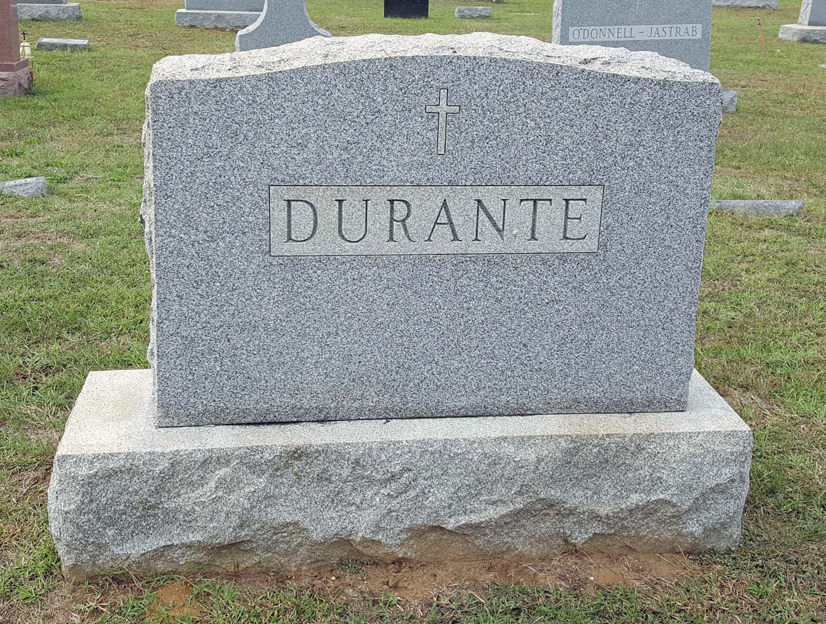 Durante Grave in St. Joseph's Cemetery