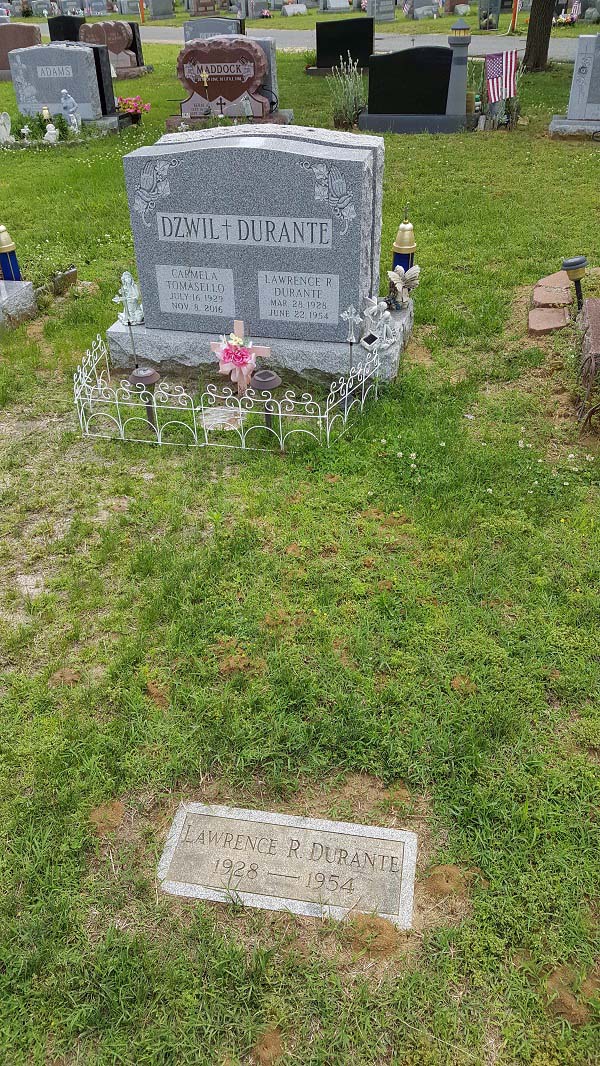 Dzwil-Durante Grave in St. Joseph's Cemetery