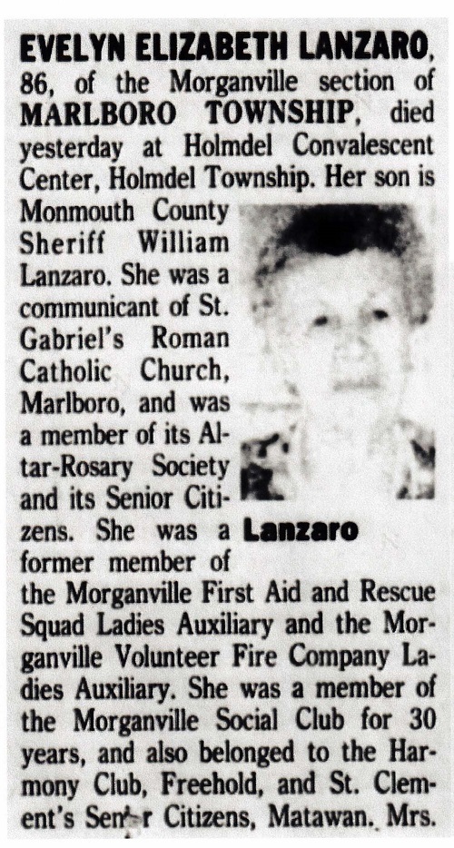 Evelyn Lanzaro Obituary