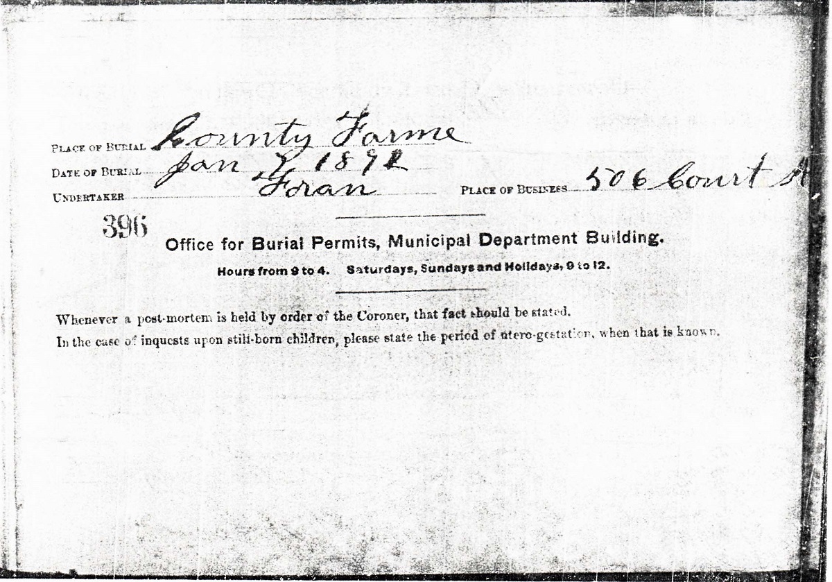 Francesco Lanzara Death Certificate