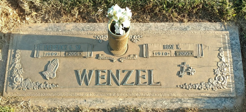 Fred and Rose Wenzel Grave