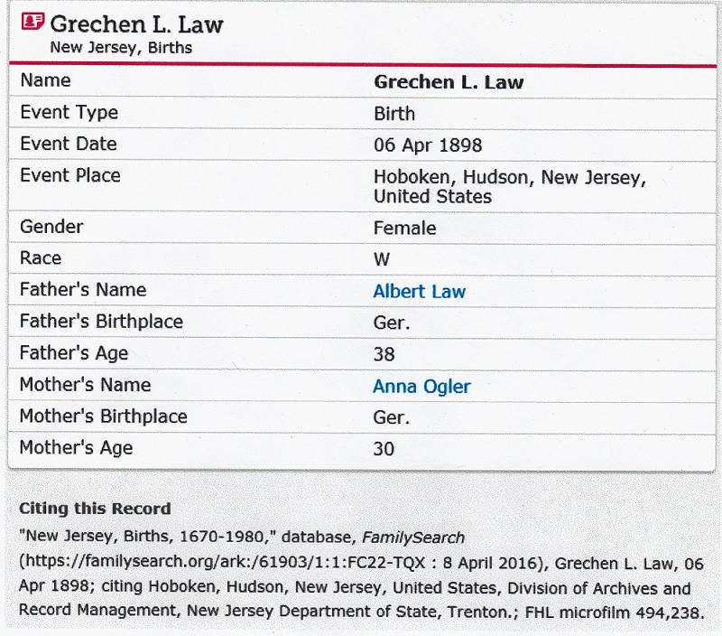 Grechen L. Lau Birth Index