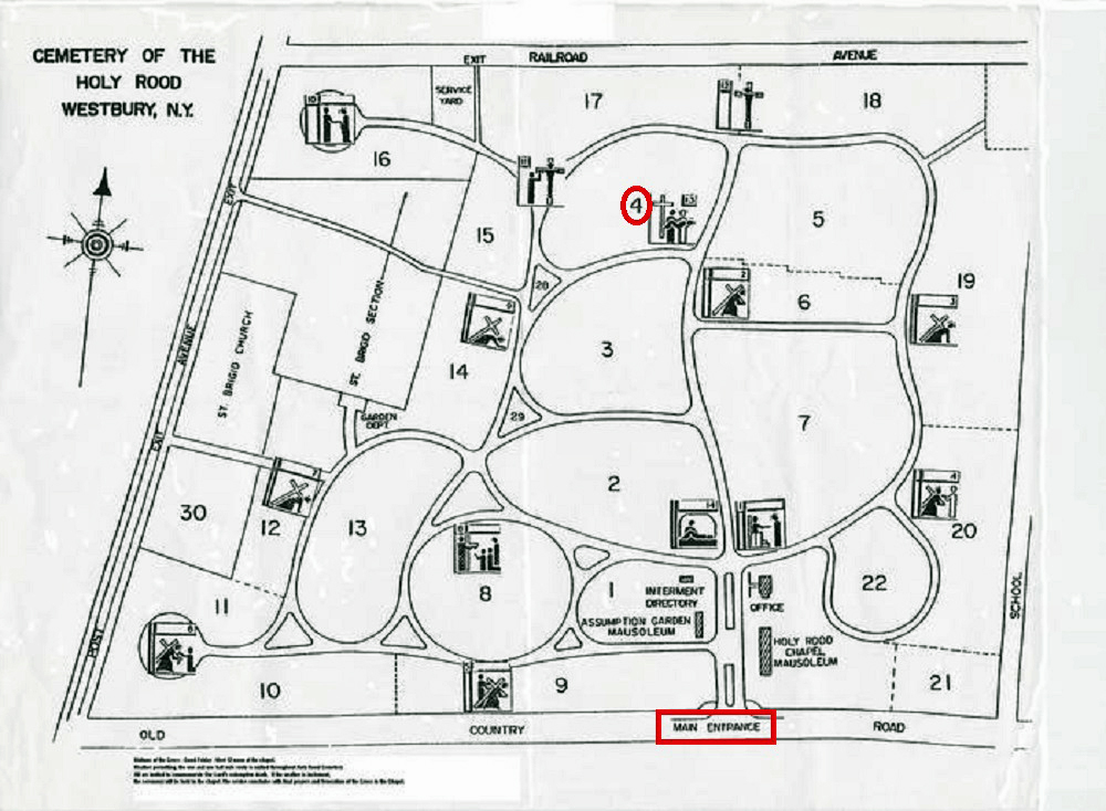 Cemetery Of The Holy Rood Map