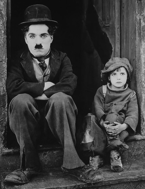 Charlie Chaplin and Jackie Coogan