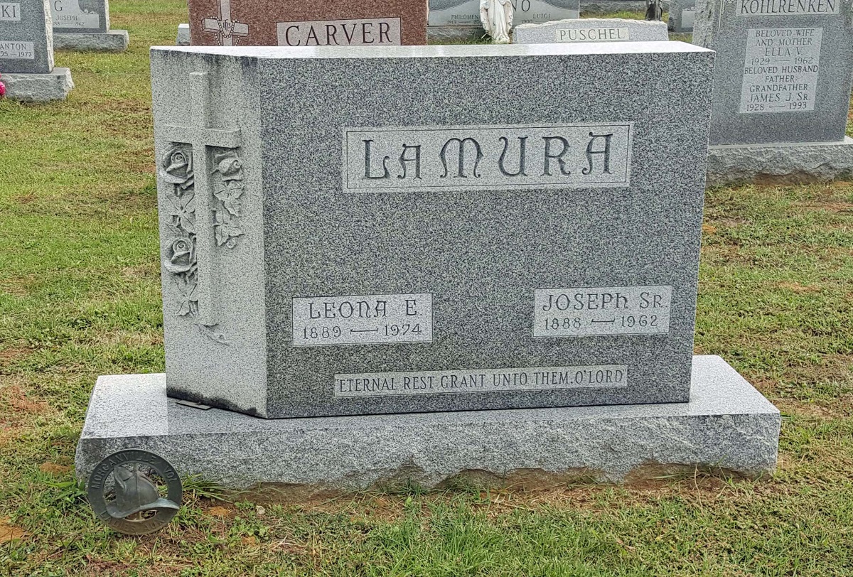 Joseph and Leona LaMura Grave in St. Joseph's Cemetery