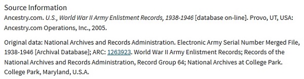 Joseph M. Nori Military Record