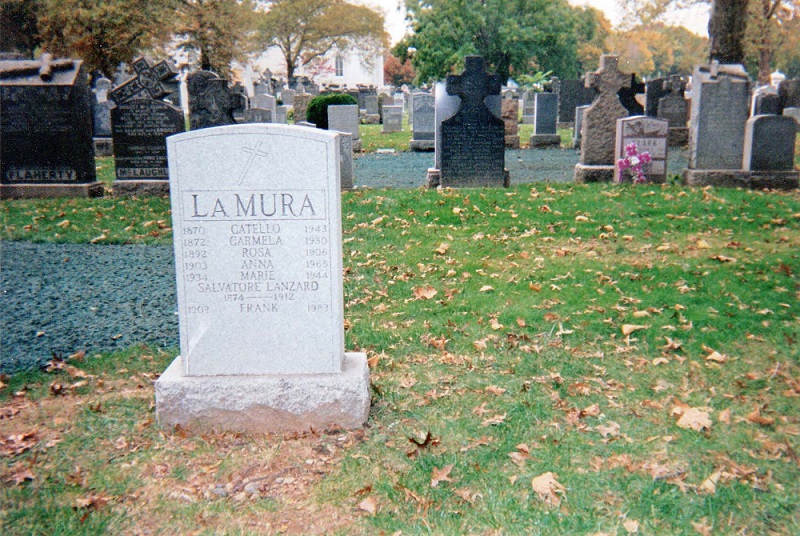 The LaMura Family Plot at Holy Cross Cemetery