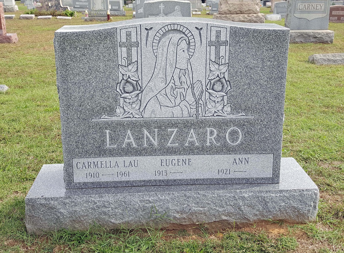 Carmela Lau Grave in St. Joseph's Cemetery