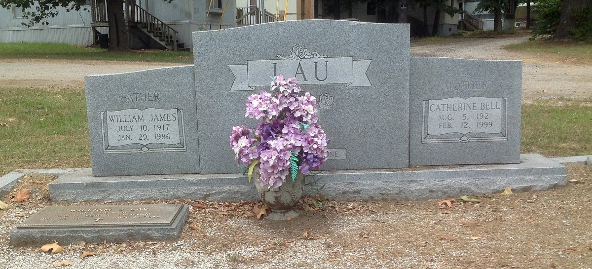 William J. Lau and Catherine Bell Lau Grave