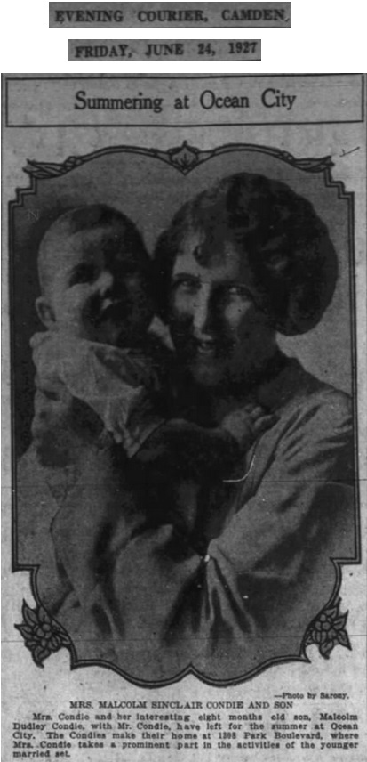 Malcolm Condie and his mother