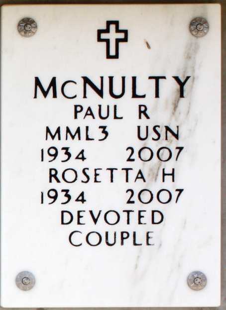 Paul R. McNulty Grave