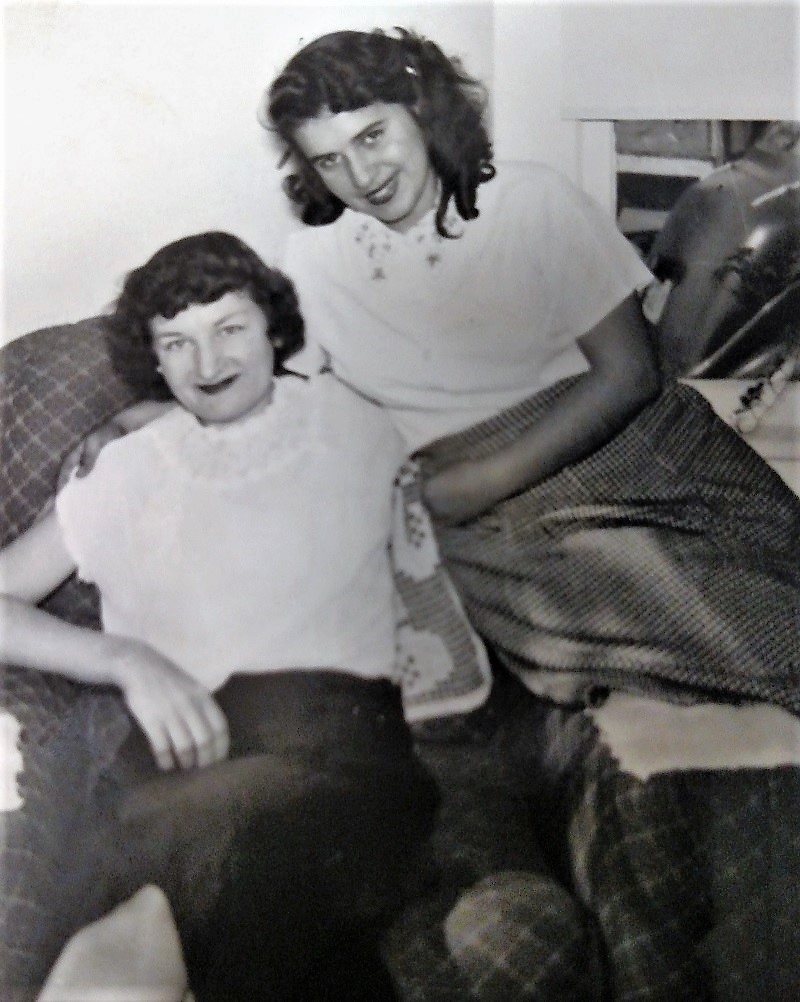 Patty Lanzaro with her Aunt Louise Winans