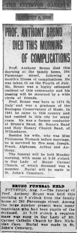 Anthony Bruno Obituary