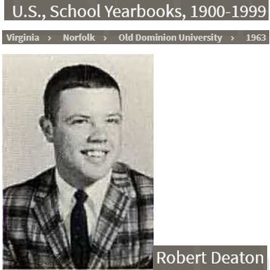 Robert Edward Deaton 1963