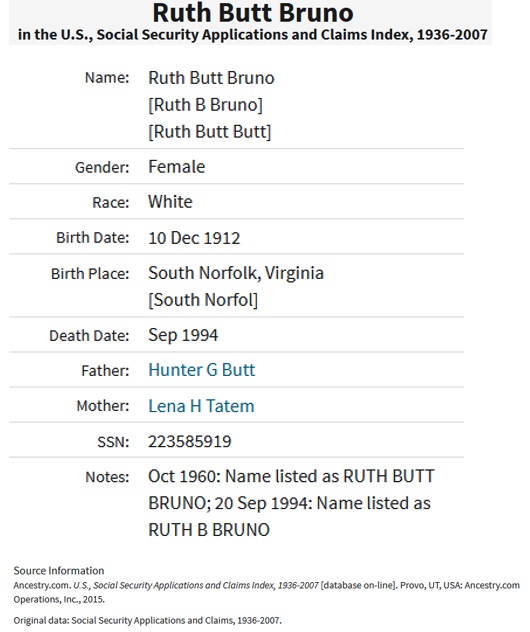 Ruth Butt Bruno SSACI