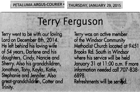 Terry Ferguson Obituary