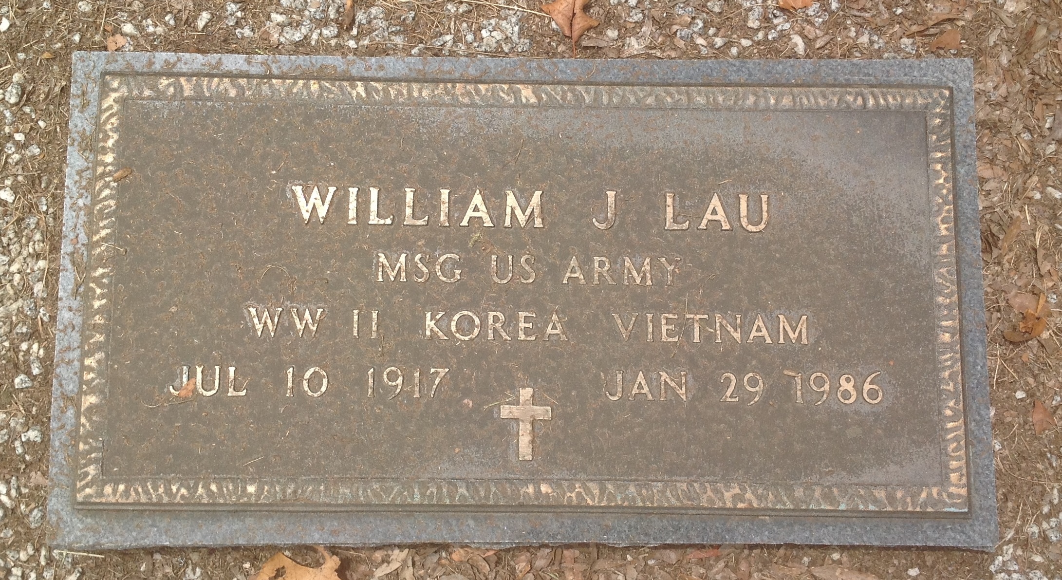 William James Lau Grave
