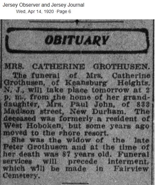 Catherine Grothusen Obituary