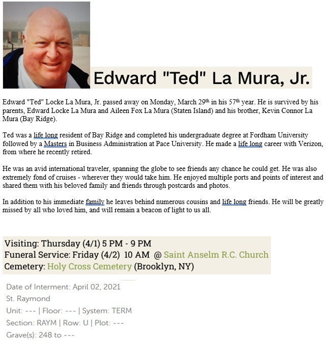 Edward Locke LaMura Jr. Obituary