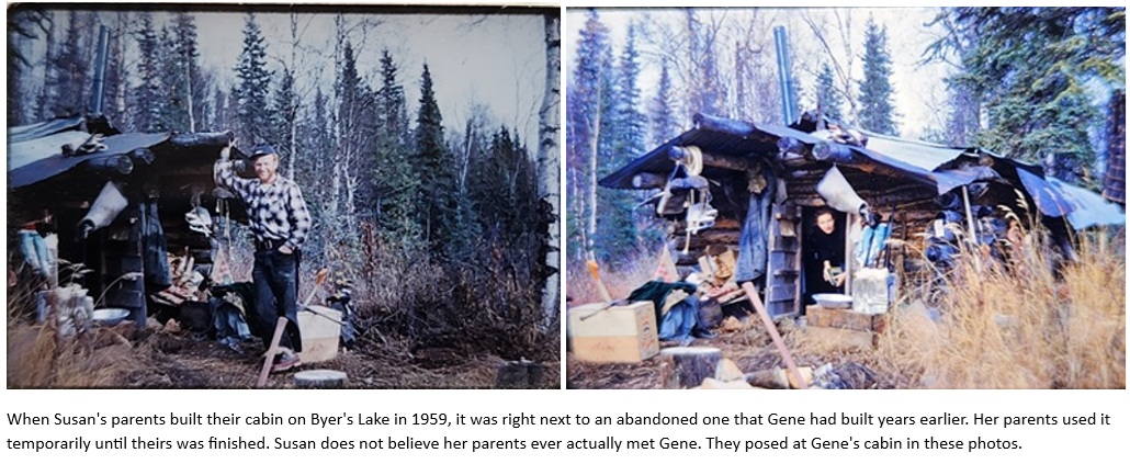 Gene's abandoned cabin in Alaska 1959