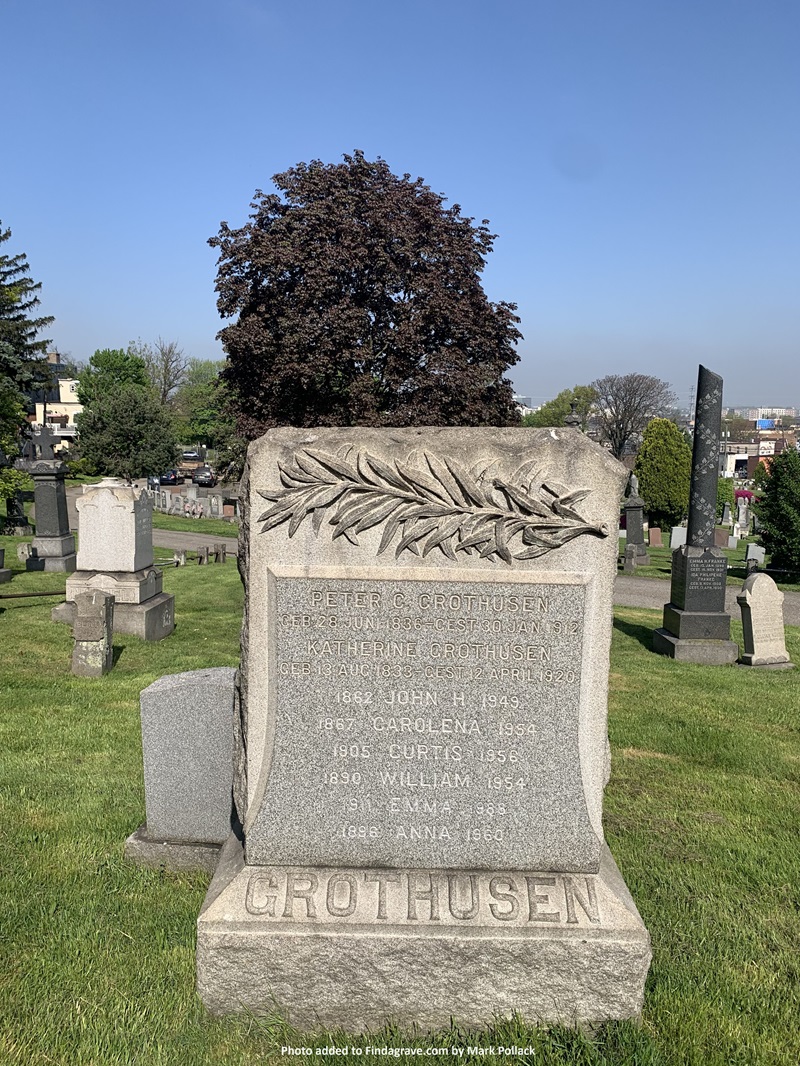 Grothusen Grave Weehawken Cemetery