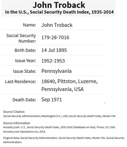 John Trobacco SSDI