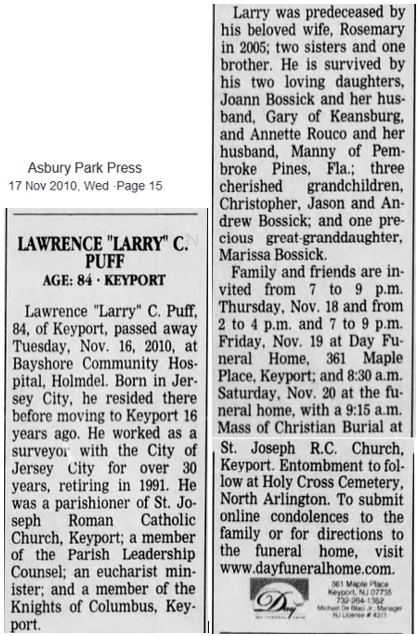 Larry Puff Obituary