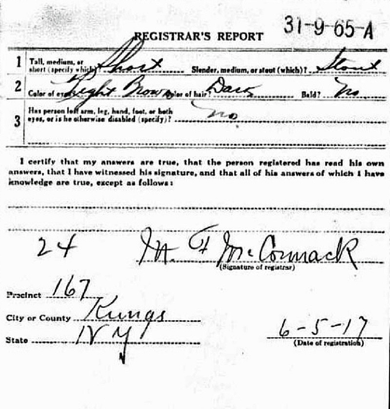 Louis DeGennaro Military Record