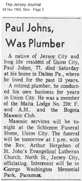 Paul Johns Obituary