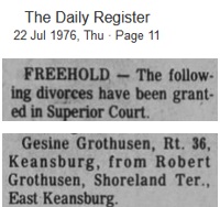 Robert Grothusen divorce from Gesine Pasch 1976