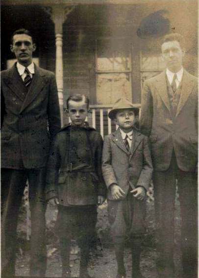 Victor and Fred Wenzel and their sons