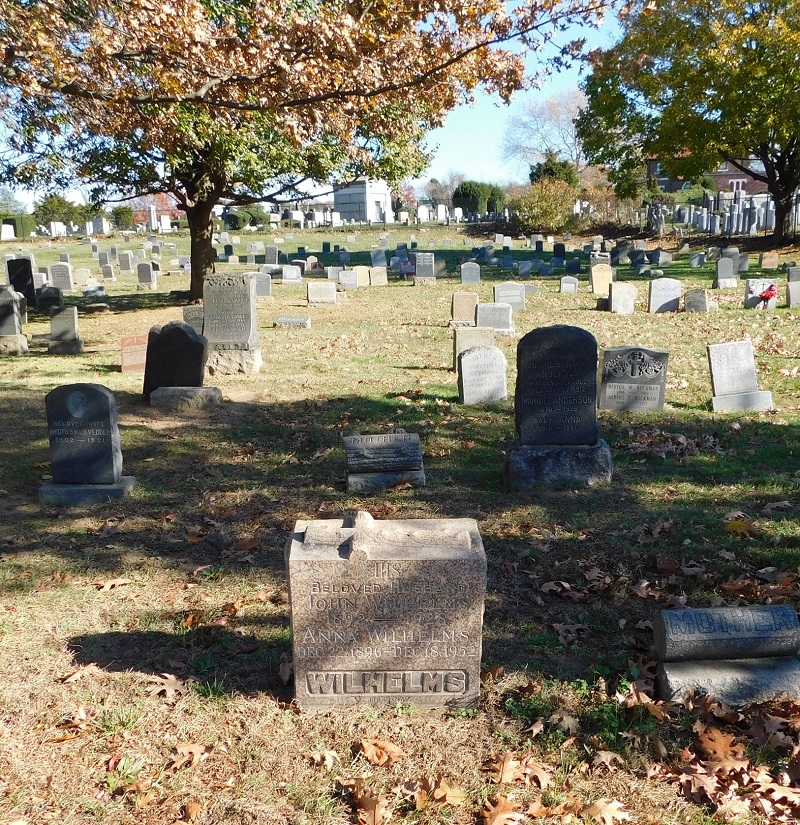 John Wilhelms Cemetery Record